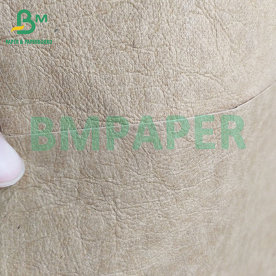 0.35mm, 0.55mm White Black Washed Kraft Fabric Paper For Making Bag