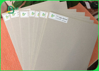 Recycled Pulp Grey Chipboard / uncoated Grey Board Paper For Packing Boxes