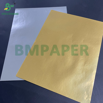 70g Metallized Beer Label Paper Aluminum Coated 1 Side White Back