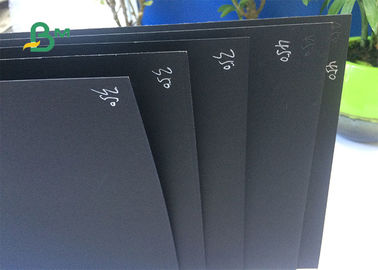 Customized 80gsm - 450gsm Book Binding Board , One Size Coated Black Paper Board For Hang Tag