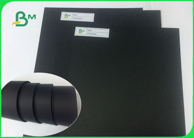 Shiny Black Paper / 1mm Black Cardboard Paper Sheet For Packaging