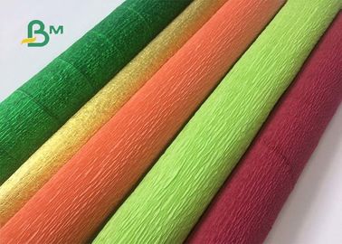 Colored Double Sided Crepe Paper Roll 52cm x 250cm For Decorations