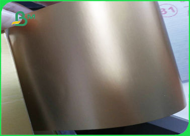 275GSM Cardboard Paper Roll , Aluminum foil Gold / Silver paper Card for Super gift package