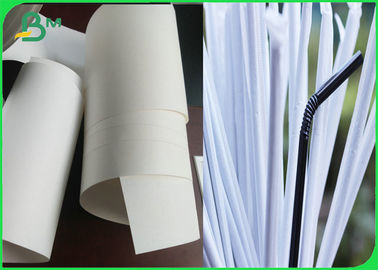 Straw Wrapping 24 - 35GSM Eco - friendly Food grade White Kraft paper