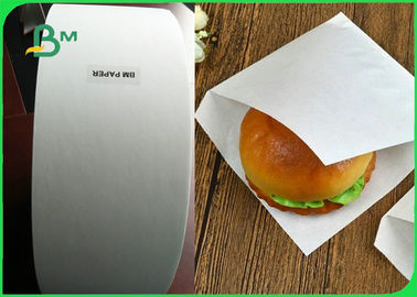 Custom 28g White Food Grade Wax Paper / Kraft Paper For Food Packing