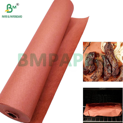 60gsm Pink Unwaxed Butcher BBQ Paper Roll For Smoking Meat 18'' x 175 Feet