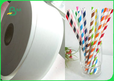 Customized 26gsm 35gsm Food Grade Paper Roll For Making Drinking Paper Straws