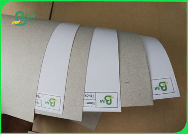 Waster Paper Pulp Recycled Coated Chromo Duplex Cardboard White / Grey