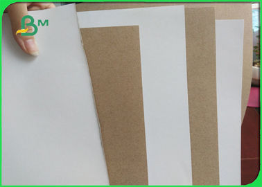 Tear Resistant White Coated Duplex Board / Coated Paper Board 0.7 G/M3 Density