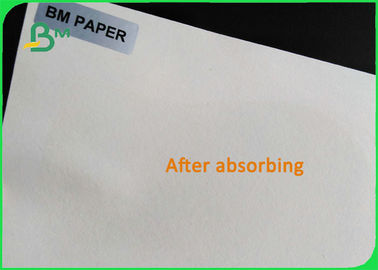 0.3mm 0.4mm 0.5mm Cardboard Paper Roll , Natural White Perfume Absorbent Paper Sheets 600mm x 800mm