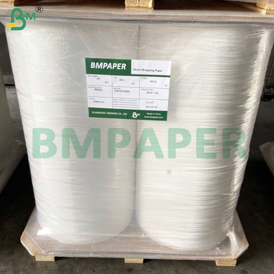 60/120 gsm Wood Pulp Printable High Stiffness Straw Paper Rolls