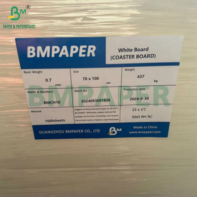 0.7MM 1.2MM High Bulk Eco Drinking Absorbent Paper For Coasters