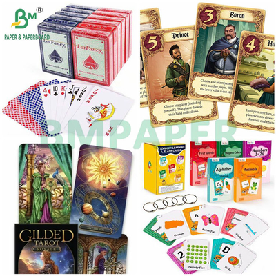 300GSM 320GSM High Strength Blue Core C2S Playing Card Paper for Game Cards