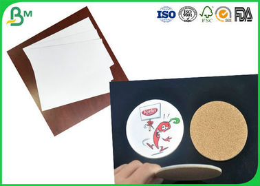 SGS Certification 350g White Uncoated Woodfree Paper / Absorbent Cardboard Paper For Cooling Pads Production