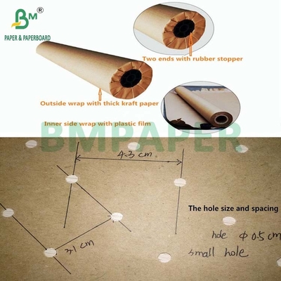 72" x 500yardas 48.8grs 60grs Perforated Kraft Paper Plotter Rolls