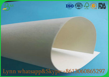 Uncoated Glossy Art Paper , White Absorbent Paper For Making Food And Freezing