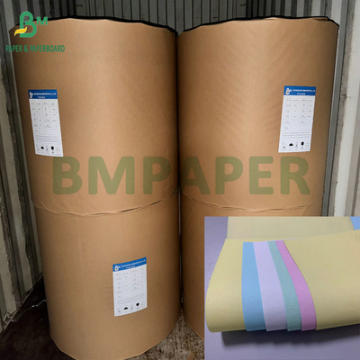 White Blue 20lb 8.5x14'' Carbonless Paper For Making Receipt Books