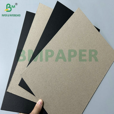 2mm 3mm Laminated Black Paperboard Grey Back For Rigid Package box  950 x 1300mm