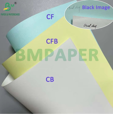 75gsm White Pink Carbonless NCR Paper For Waybill 8.5'' x 14'' Black Image
