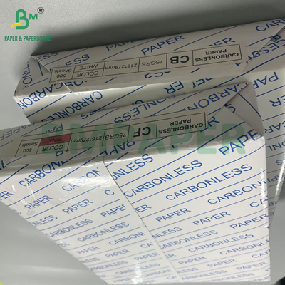 NCR 56G 60G 76G Black Image Carbonless Copy Paper In Rolls In Sheet In Ream