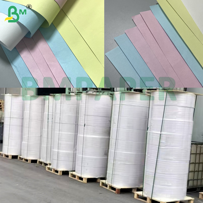 55gsm White / Blue Blank Image Carbonless Paper Rolls & Sheets for Receipt Printing NCR CB / CF / CFB