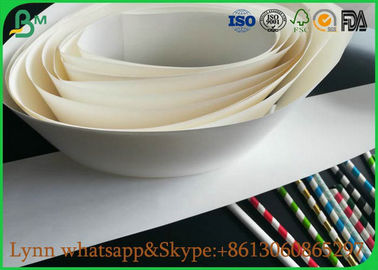 Natural Material Of White Food Grade Paper Roll With The Straw Roll Paper