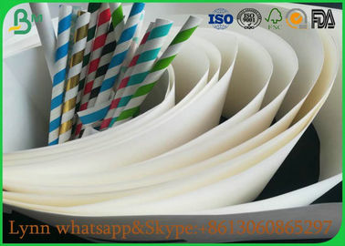 Natural Material Of White Food Grade Paper Roll With The Straw Roll Paper