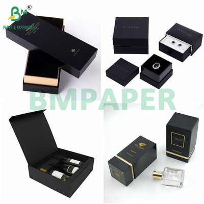 1mm 1.5mm 2mm Both Sides Black Rigid Cardboard for Premium Cosmetic Case