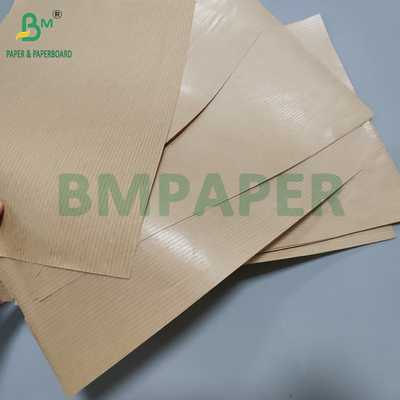 60gsm Unbleached Brown MG Ribbed Kraft Paper For Carrier Bags 762mm x 300m