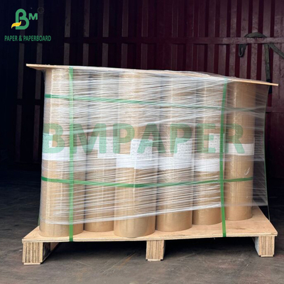 60gsm Unbleached Brown MG Ribbed Kraft Paper For Carrier Bags 762mm x 300m