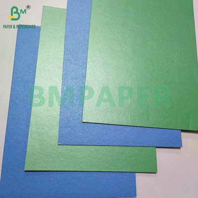 1.2mm 1.4mm Colored Bule Green Coated Grey Back Cardboard For Making Box