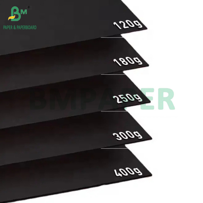 400gsm 450gsm Black Cardboard Sheets For Perfume Box 89 x 119cm Good Folding