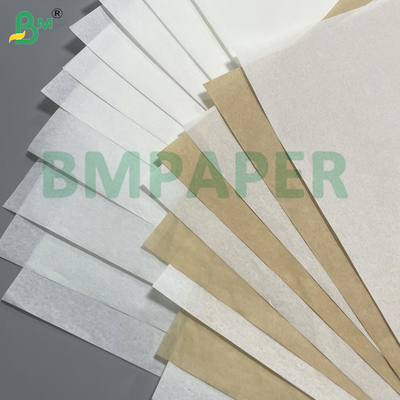30g 35g White Brown Degradable Food Safety Greaseproof Paper For Fried Food Packaging Hamburger Packaging