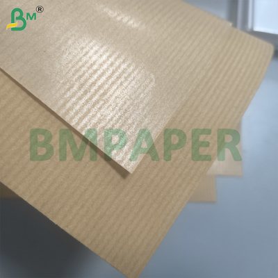 Pure Brown Ribbed Kraft Gift Wrapping Paper 50gsm 60gsm MG Paper