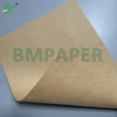 60g Machine Glazed 1 Side Stripped Brown Kraft Paper For Pouches