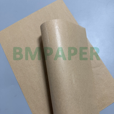 60g Machine Glazed 1 Side Stripped Brown Kraft Paper For Pouches