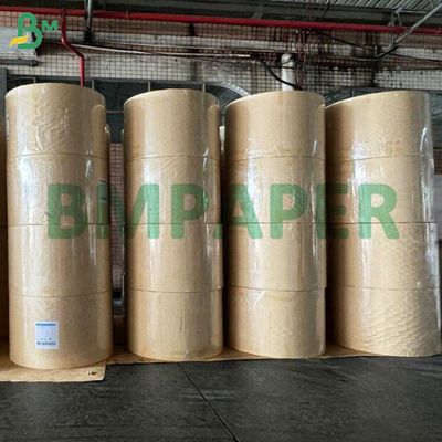 Striped Kraft Paper Texture 40gsm One Side Machine Glazed Glossy For Wrapping