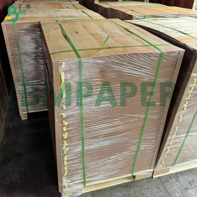 Striped Kraft Paper Texture 40gsm One Side Machine Glazed Glossy For Wrapping
