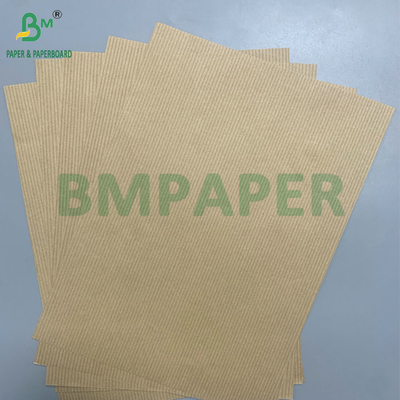 Wood Pulp Striped 60gsm 70gsm Brown Red Kraft Paper For Carton Liner Paper