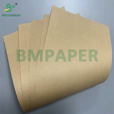 Wood Pulp Striped 60gsm 70gsm Brown Red Kraft Paper For Carton Liner Paper