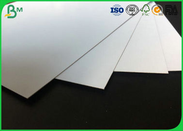 400 - 1000g Laminated Grey Board , Coated Double Side Art Glossy Paper For Making High - End Gift Box