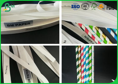 60gsm Grade Biodegradable White Craft Paper To Using For Different Color Pipe Drinking