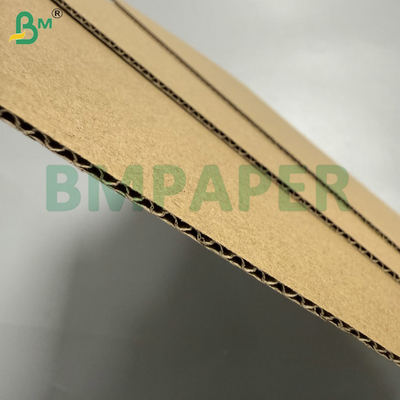 Triple-Layer Brown E-Flute Corrugated Board To Make Packaging Cartons, Uncoated 140/100/140gsm