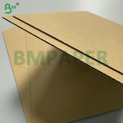 Triple-Layer Brown E-Flute Corrugated Board To Make Packaging Cartons, Uncoated 140/100/140gsm