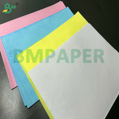 60gsm 70gsm Blue Yellow Color NCR Carbonless Paper in 31 x 43 inch