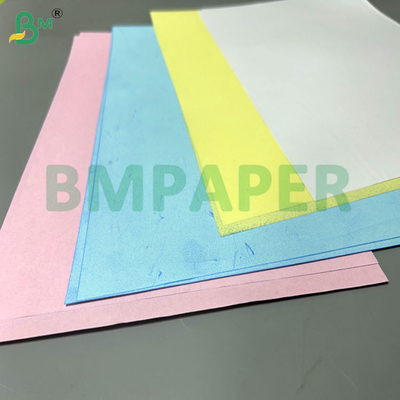 60gsm 70gsm Blue Yellow Color NCR Carbonless Paper in 31 x 43 inch