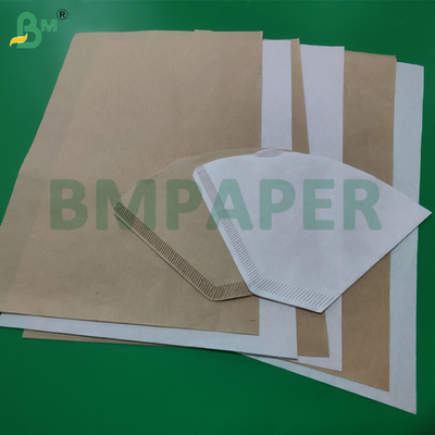 50gsm 54gsm White Brown Crepe Coffee Filter Paper For Tea Bag Eco - Friendly