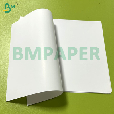 70 cm 80cm  55gram 60gram White Glossy Coated Paper For Gift Wrapping Material