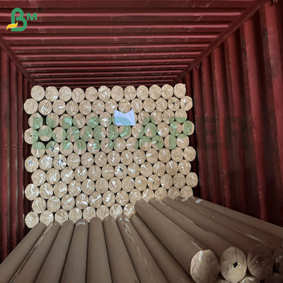 70gsm 80gsm r Brown Color Ribbed Kraft Paper Roll To Food Package Bags 60cm Reel