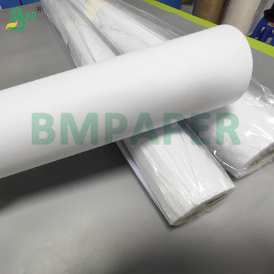 80gsm Uncoated Inkjet CAD Plotter Paper Roll For 30''  36'' x 150yards 3'' Core